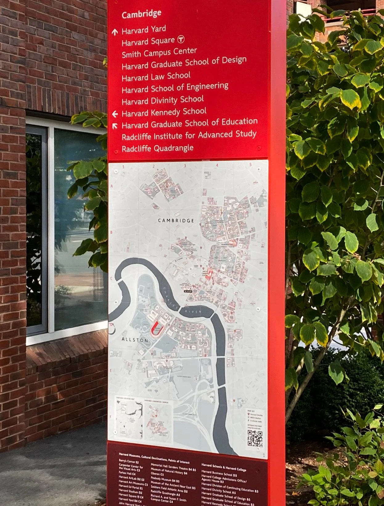 Kennedy School: welcome sign blending modern language with campus identity